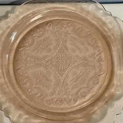 Vintage 14pc mixed Depression glass lot