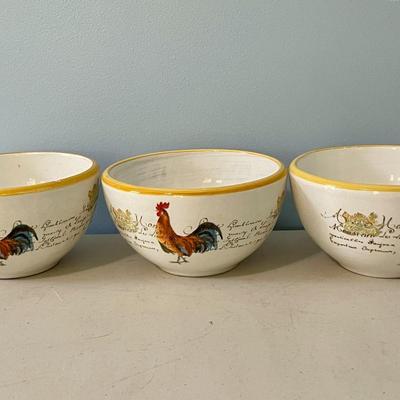 11pc Williams=Sonoma rooster dishware set