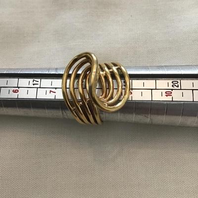 Vintage 10 karat gold plated fashion ring