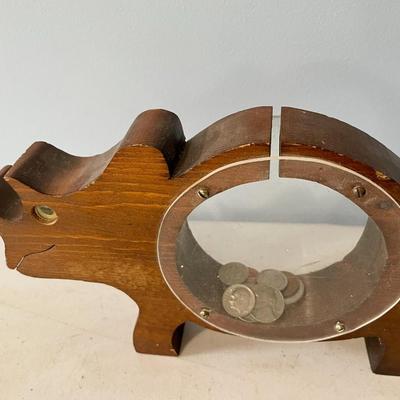Pair of animal coin banks