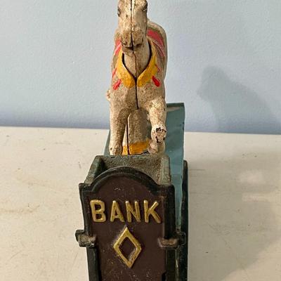 Reproduction Trick Pony mechanical coin bank