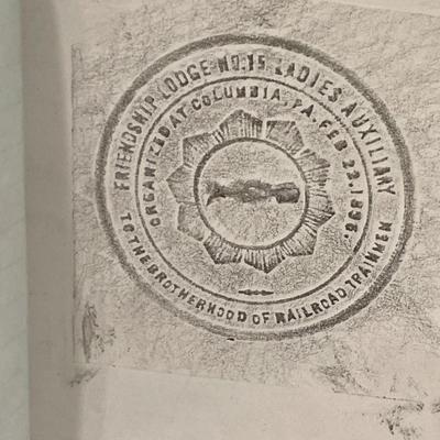 Antique notary stamp