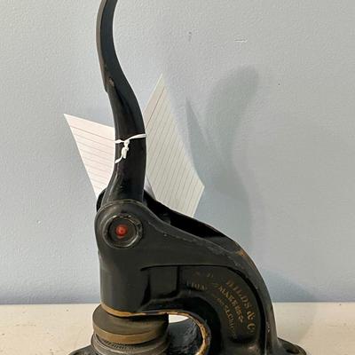 Antique notary stamp