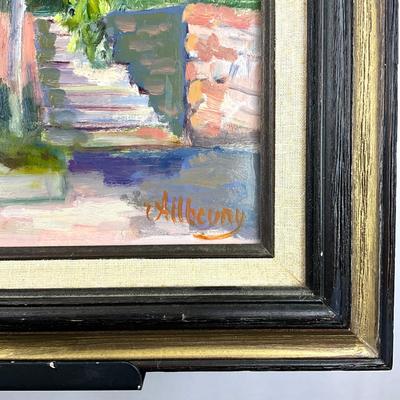 Sale Photo Thumbnail #17: Framed with canvas matting
Meaures: 20.5" wide x 16.5" high