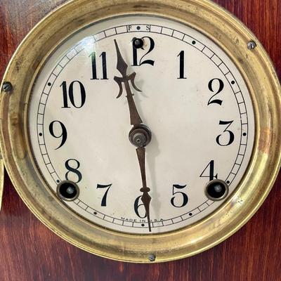 Vintage 8-day regulator cathedral mantle clock