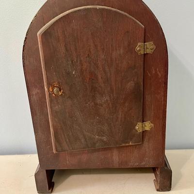 Vintage 8-day regulator cathedral mantle clock