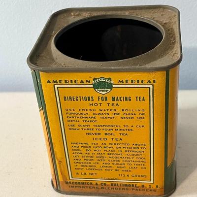 Mixed lot of 4 advertising tins