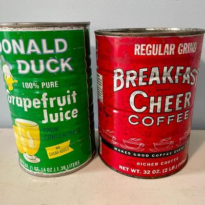 Mixed lot of 4 advertising tins