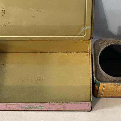 Mixed lot of 4 advertising tins