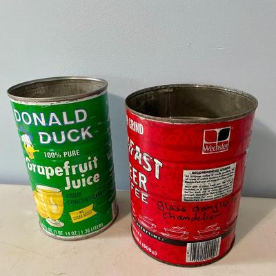 Mixed lot of 4 advertising tins