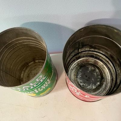 Mixed lot of 4 advertising tins