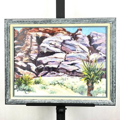 Sale Photo Thumbnail #43: Framed: 18.5" wide x 14.5" high
Board: 17" wide x 13" high
signed lower left