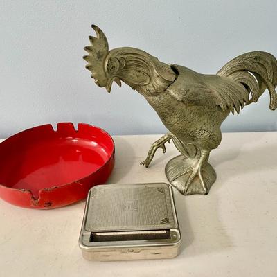 Mixed lot of 3 vintage ashtrays