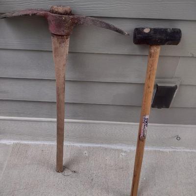 Sledgehammer and Pickaxe Hand Tools