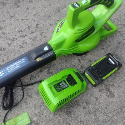 Greenworks 40V Leaf Blower with Charger and Battery