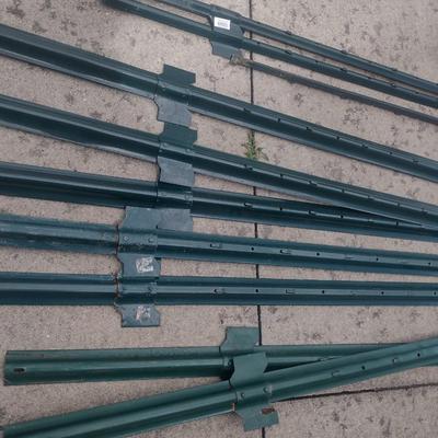 Collection of Metal Fence Stakes Various Lengths