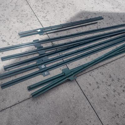 Collection of Metal Fence Stakes Various Lengths