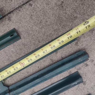 Collection of Metal Fence Stakes Various Lengths