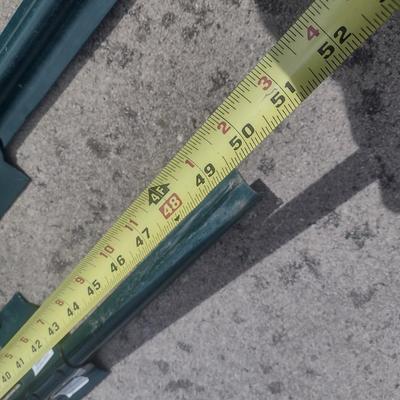 Collection of Metal Fence Stakes Various Lengths