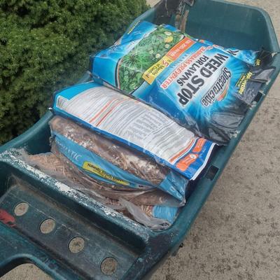 Collection of Grass and Lawn Seed, Weed Control, and Mulch (See all Pictures)