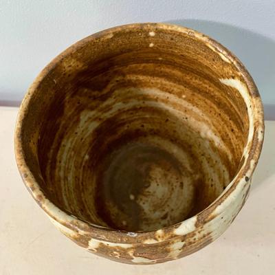 Vintage 3pc hand-thrown pottery vase lot by Maija Hay
