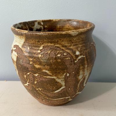 Vintage 3pc hand-thrown pottery vase lot by Maija Hay