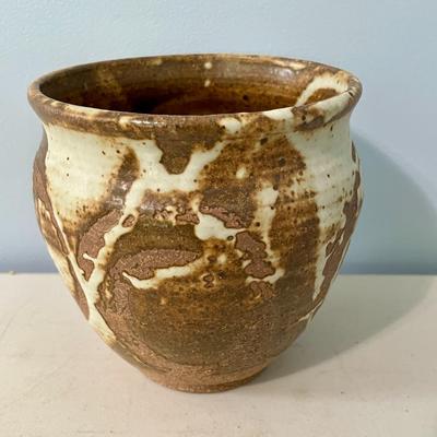 Vintage 3pc hand-thrown pottery vase lot by Maija Hay
