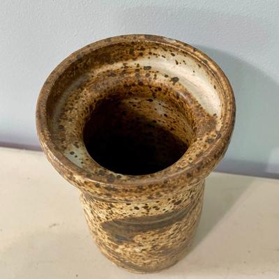 Vintage 3pc hand-thrown pottery vase lot by Maija Hay