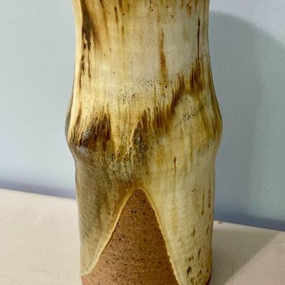 Vintage 3pc hand-thrown pottery vase lot by Maija Hay