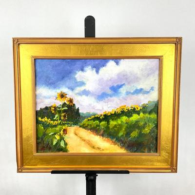Sale Photo Thumbnail #68: Framed, measures: 19.25" high x 23.25" wide
Art: 18" wide x 14" high
signed lower right corner and back of board