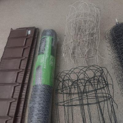 Assortment of Fencing and Garden Trimming