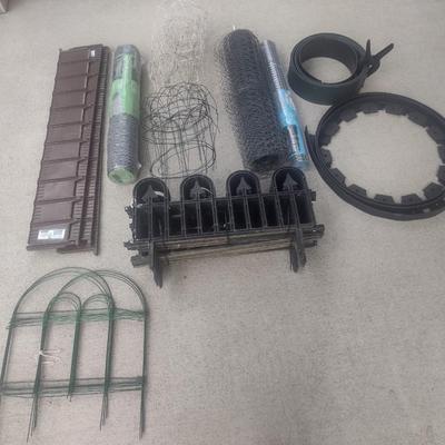 Assortment of Fencing and Garden Trimming