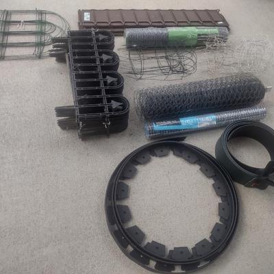 Assortment of Fencing and Garden Trimming