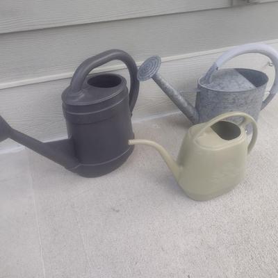 Set of Three Watering Cans