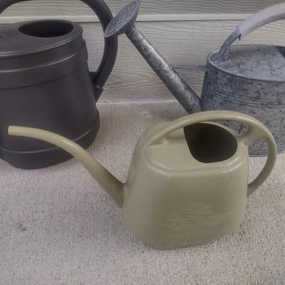 Set of Three Watering Cans