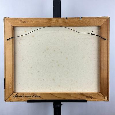 Sale Photo Thumbnail #86: Measures: 16" high x 20" wide
signed lower right corner