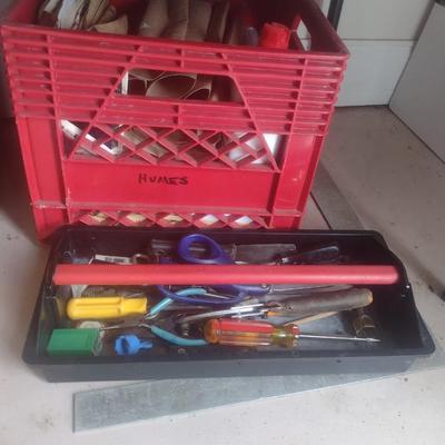 Assortment of Hand Tools, Hardware, Nuts, Bolts, Screws, Nails, and More