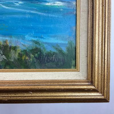 Sale Photo Thumbnail #92: Measures: 22.5" high x 28.5" wide
signed lower right corner