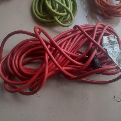Assortment of Extension Cords Various Gauges and Lengths Choice A