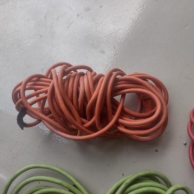 Assortment of Extension Cords Various Gauges and Lengths Choice A