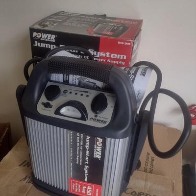 Power on Board 12 Volt Jump Start and Air Compressor System