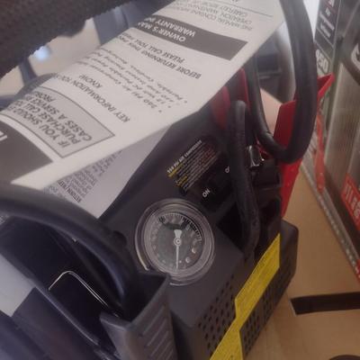Power on Board 12 Volt Jump Start and Air Compressor System