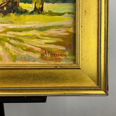 Sale Photo Thumbnail #136: Measures: 14.5" high x 20.5" wide framed 
signed lower right corner