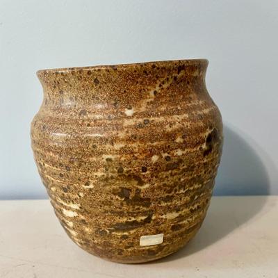 Mixed 4pc vintage hand-thrown pottery vase lot