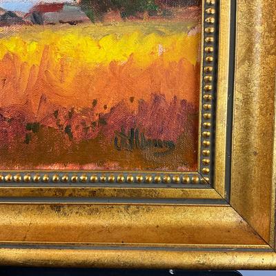 Sale Photo Thumbnail #142: Measures: 11.5" high x 13.5" high framed 
signed lower right corner