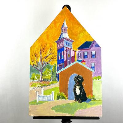 Sale Photo Thumbnail #143: Measures 12.5" wide x 19.5" high
sticker on back 
no signature
