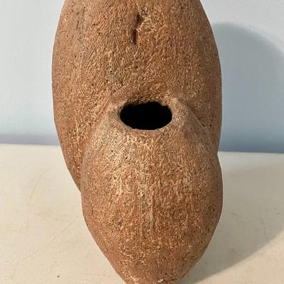 Vintage hand-thrown double vase by Doris Sagendorph