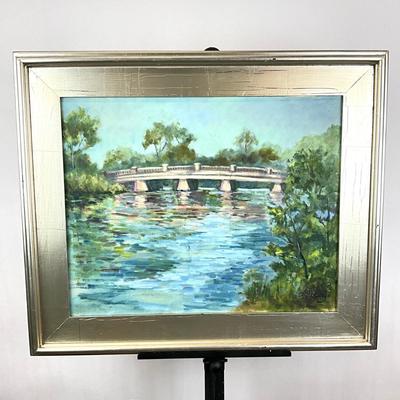 Sale Photo Thumbnail #174: Measures: 22" high x 26" wide
Silver frame
signed lower right corner