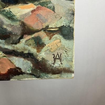 Sale Photo Thumbnail #179: Signed with initials on lower right corner 
Measures: 20" high x 24" wide