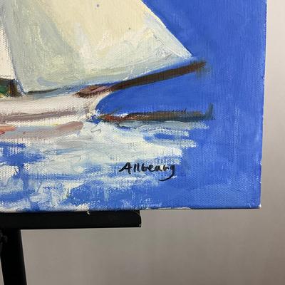 Sale Photo Thumbnail #182: Signed lower right
Measures: 18" square
this painting was featured on the St. Michaels Art League 2018 Banner